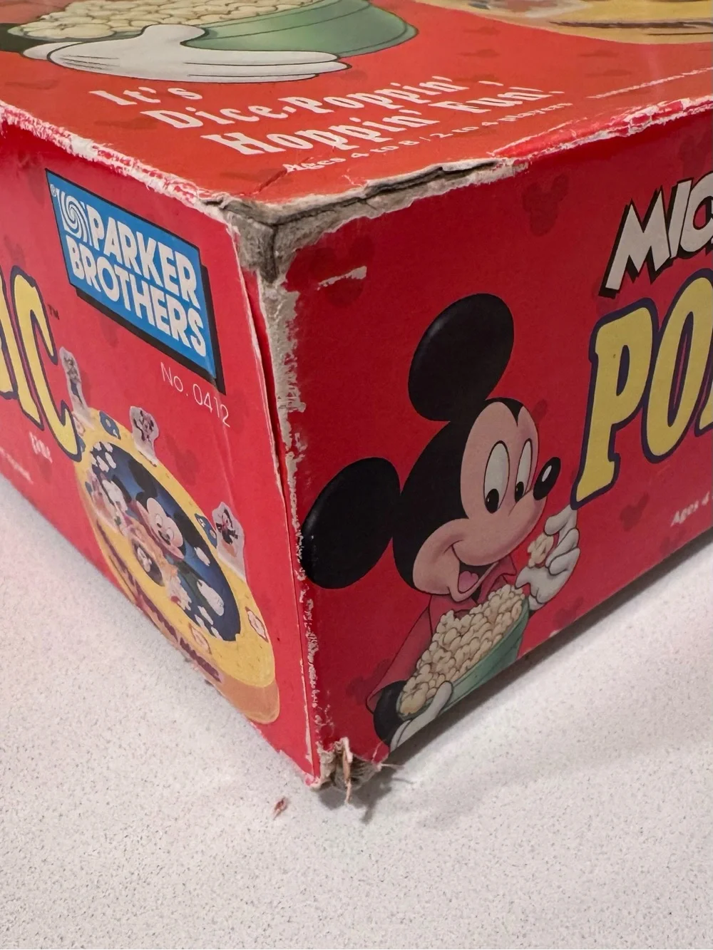 Vintage 1991 Mickey's Poppin' Magic game by Parker Brothers